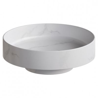 Раковина накладная Corian 400*130 Calacatta 801-CLCT