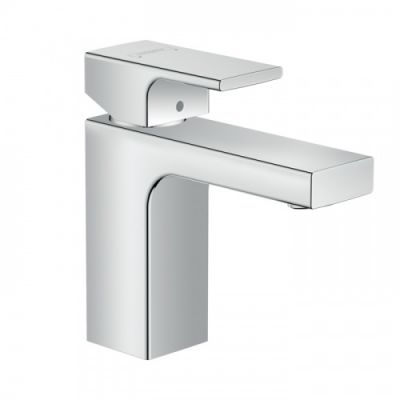 Hansgrohe Vernis Shap Смеситель для раковины, излив 100 мм, с донным клапаном, цвет: хром 71568000