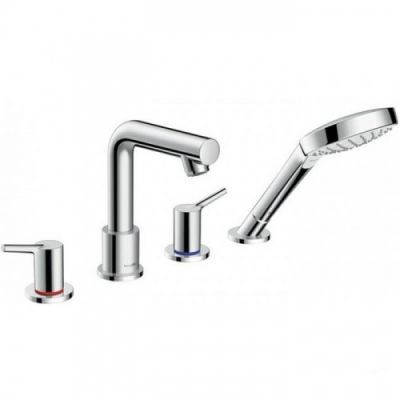 Hansgrohe Talis S, Смеситель на край ванны, на 4 отверстия, Цвет: хром 72418000