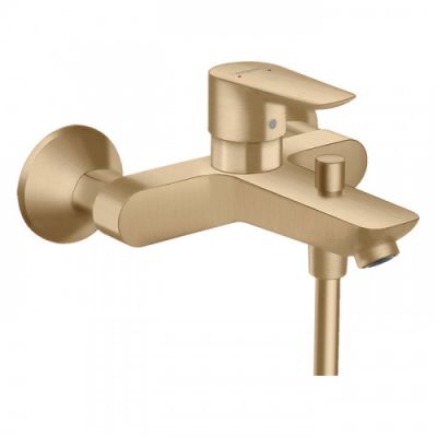 Hansgrohe Talis E Смеситель для ванны, настенный, излив: 19.4см, цвет: шлифованная бронза 71740140