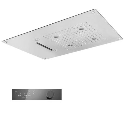 KT037A02Q AquaElite верхний душ с 4-мя режимами, 550x400 мм, 3/4"