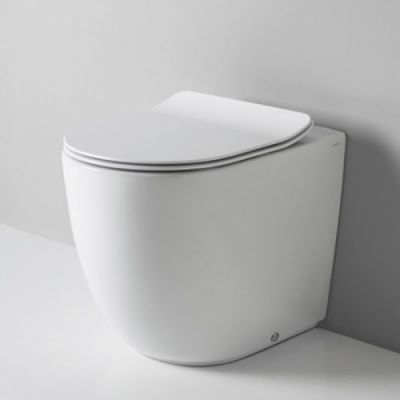 Artceram File 2.0 Унитаз напольный 53х37хh42см, безободковый, слив универсальный, с крепежом, цвет: белый матовый