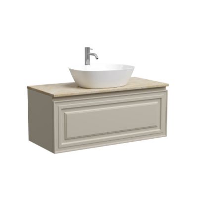 Тумба подвесная SANCOS Very 995х445х406, c одним  ящиком оснащенным доводчиками, Beige Soft , арт.VR100CE