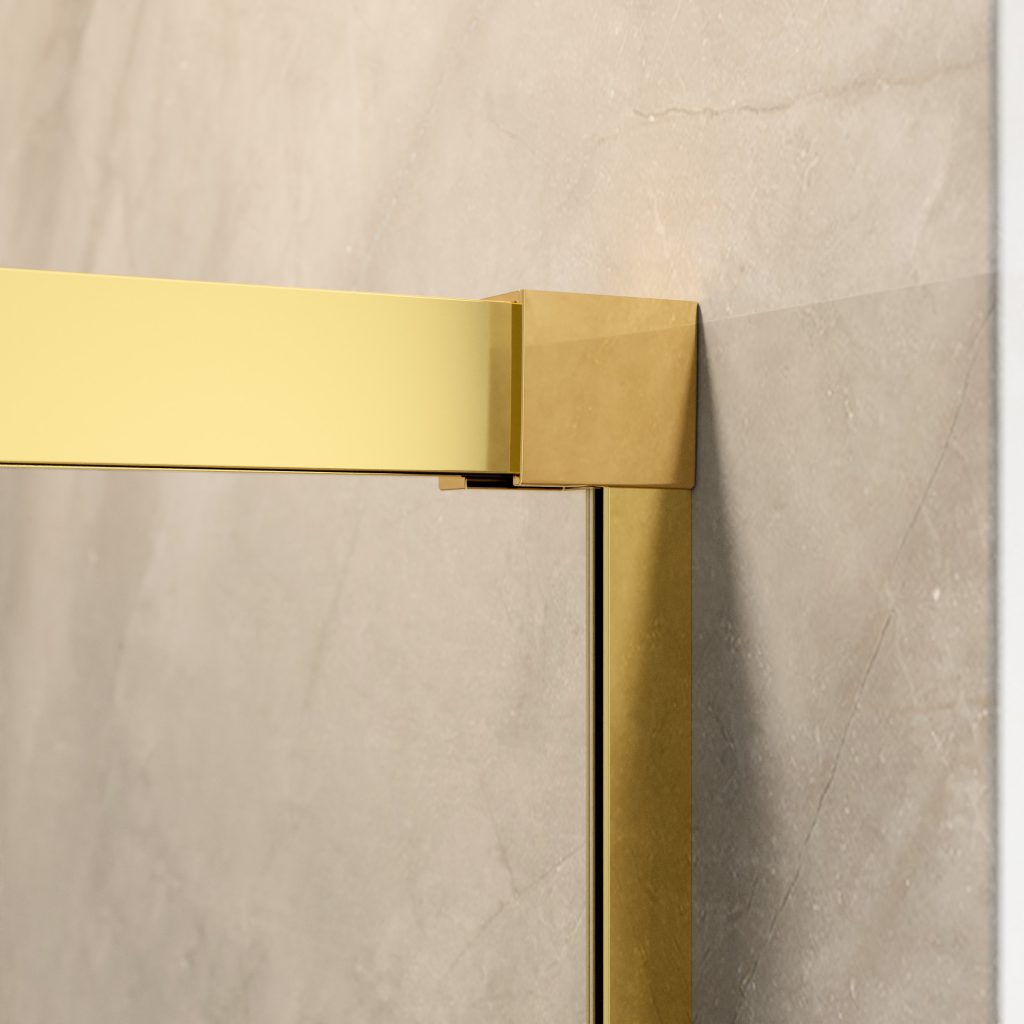 Раздвижные душевые двери 180 см IDEA Gold DWD 387128-09-01 профиль золото