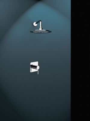 Душ настенный встроенный с однорычажным смесителем для регулировки Ramon Soler K3318012 Drako