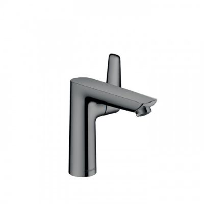 Hansgrohe Talis E Смеситель для раковины 150, на 1 отв, с донным клапаном, излив 141мм, цвет: шлифованный черный хром 71754340
