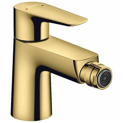 71720990 Hansgrohe Talis E Смеситель для биде, 1 отв., с донным клапаном, цвет: полированное золото