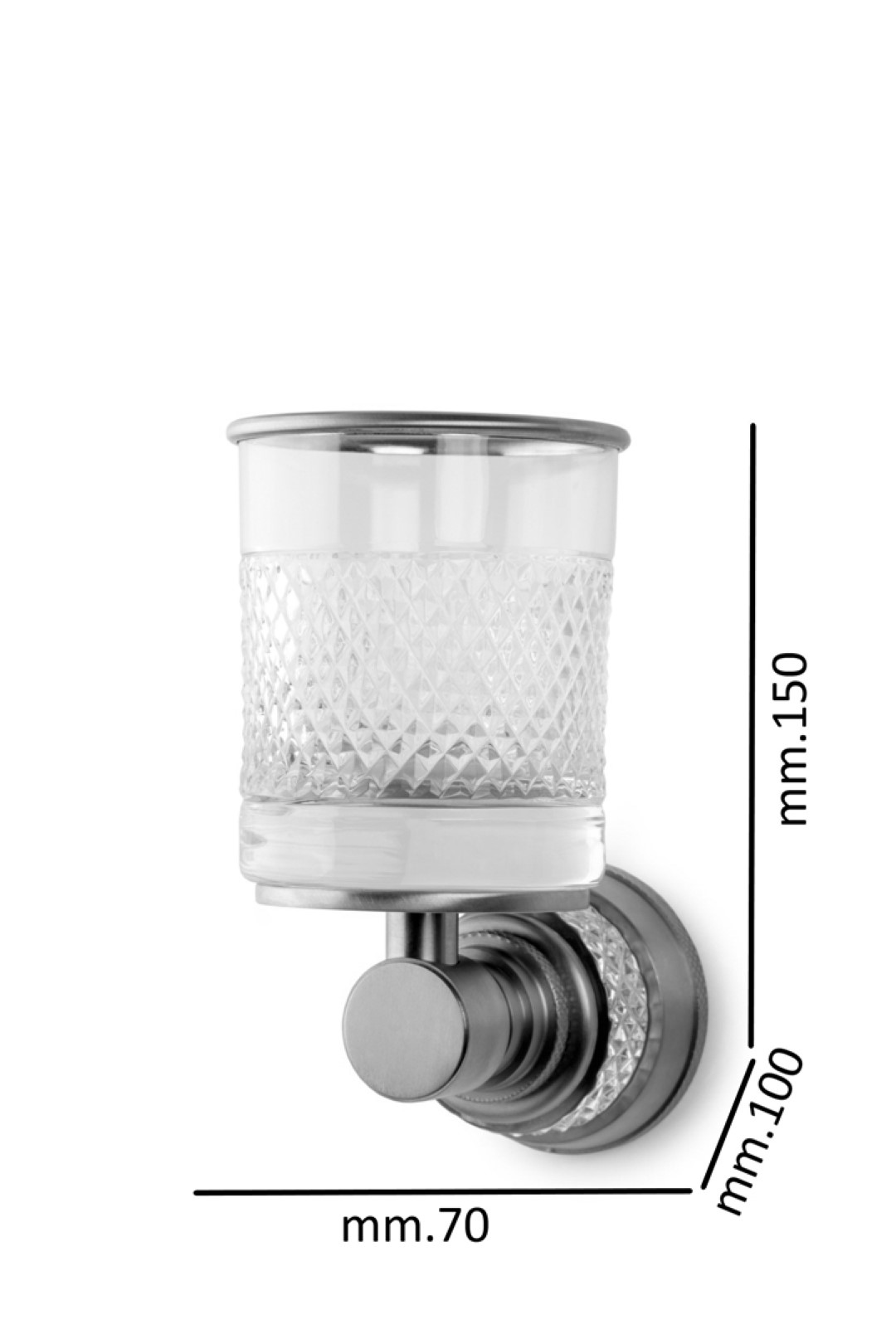 Стакан настенный AURA Gold 10244-G