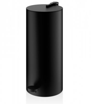 Decor Walther Bin 3 Ведро 14.5xh33.5см, с педалью и крышкой, напольное, цвет: черный матовый 612760