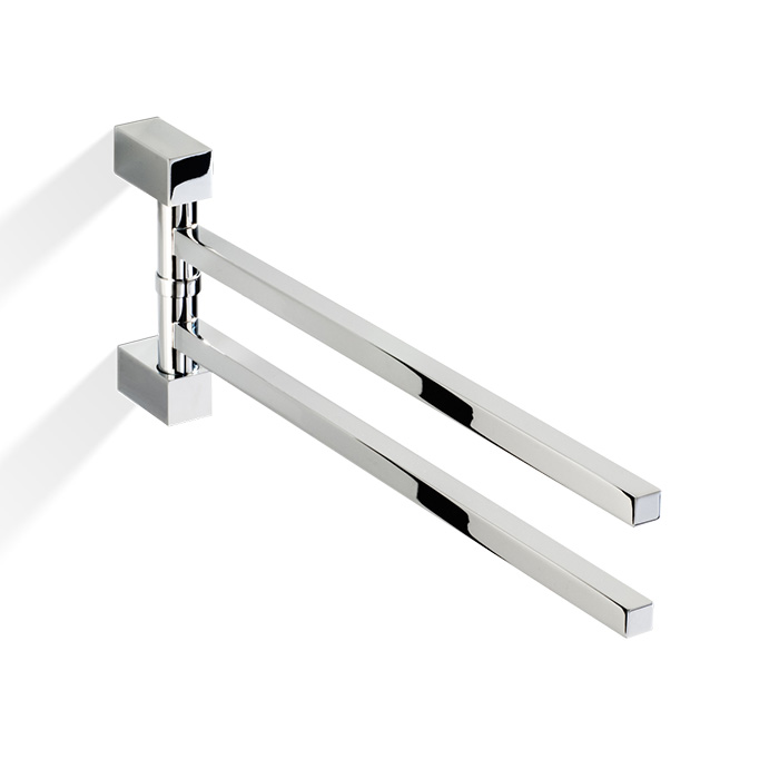 Decor Walther Corner HTH2 Полотенцедержатель поворотный 39.8см, двойной, подвесной, цвет: хром 560700