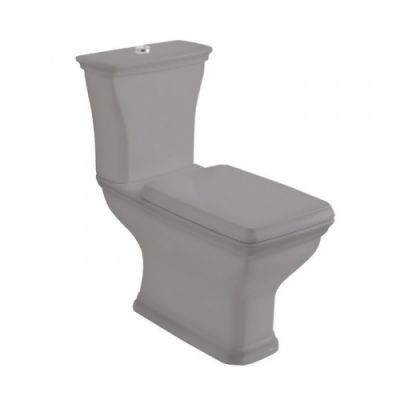 Artceram Civitas Чаша унитаза моноблок 36x54 см, слив универсальный, цвет: серый