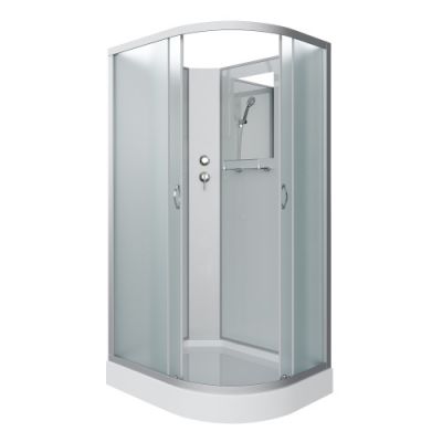 Душ.каб. NG-3312-14LBK (1200х800х2000) низкий поддон(13см) стекломатовое