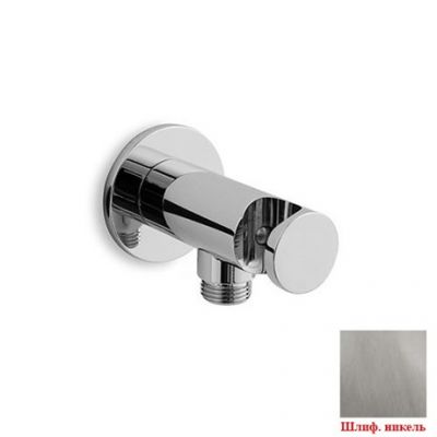 PA012A07Q AquaElite держатель для лейки на отводе воды из латуни, 1/2", шлиф. никель