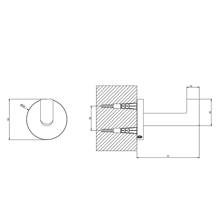 Gessi Tondo Крючок подвесной, цвет: Copper PVD 63621#030