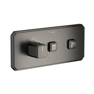 Maxonor ABSOLUTE PL87109/2-9 Блок управления встроенной душевой системы, графит матовый