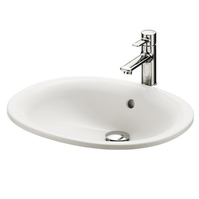 LW762Y Toto Public Раковина 53x45 см., встраиваемая сверху, CeFiONtect, цвет: белый