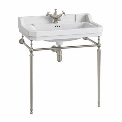 Раковина 80 см на металлическом подстолье Burlington T50 BNKL