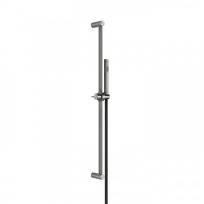 Gessi Shower316 Штанга в комплекте с душевой лейкой с легкой очисткой, шланг 1,50м, цвет: шлифованная сталь 54044#239