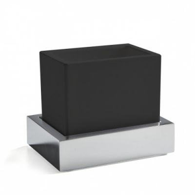 3SC SK 3.0 Стакан подвесной, композит Solid Surface, цвет: чёрный/хром SK03SL.NO