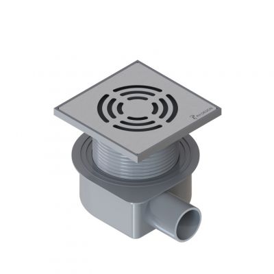 Душевой трап SMART DESIGN 10x10 cm, нерж.сталь хром 984-10-CR