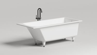 Salini S-Stone CASCATA Ванна встраиваемая 180x80, белая матовая