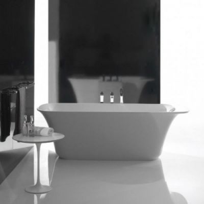 Globo Relais Ванна отдельностоящая 189x88xh61см, с переливом, (без выпуска и сифона), материал: Pietraluce, цвет: белый