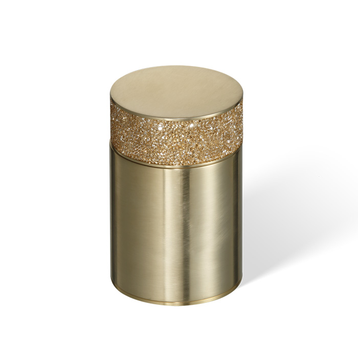 Decor Walther Rocks BMD1 Баночка универсальная 6.5x9.8см, с кристаллами Swarovski, настольная, цвет: золото матовое 933782