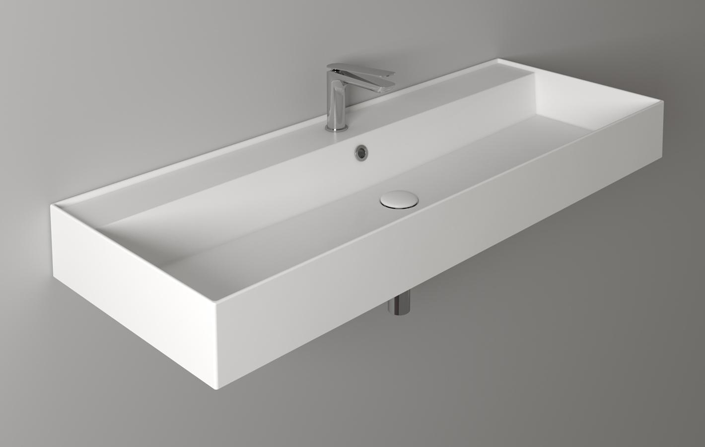 Раковина подвесная/на столешницу 121x46 Simas Agile AG121