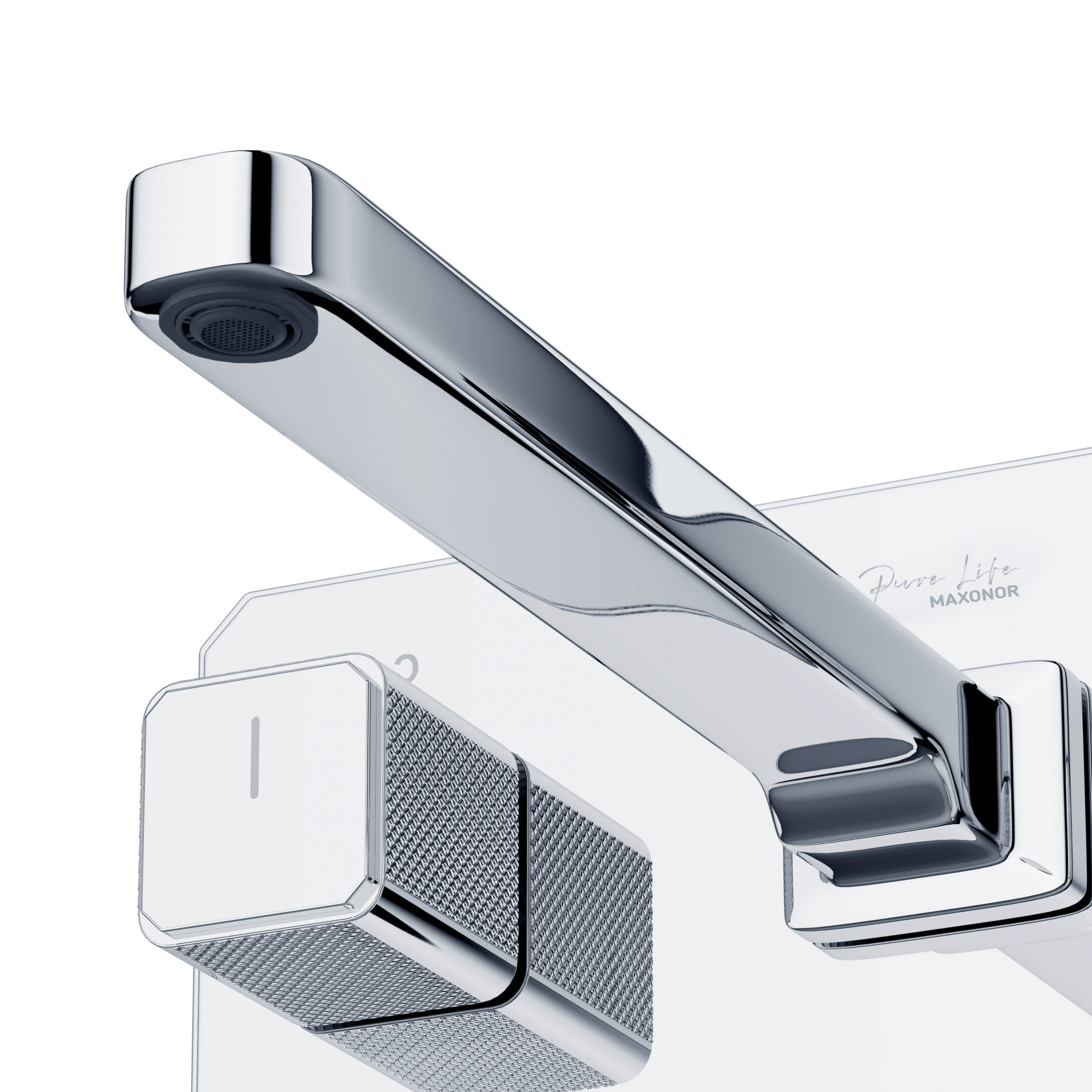 Maxonor ABSOLUTE PL14109 Смеситель для раковины встраиваемый, хром