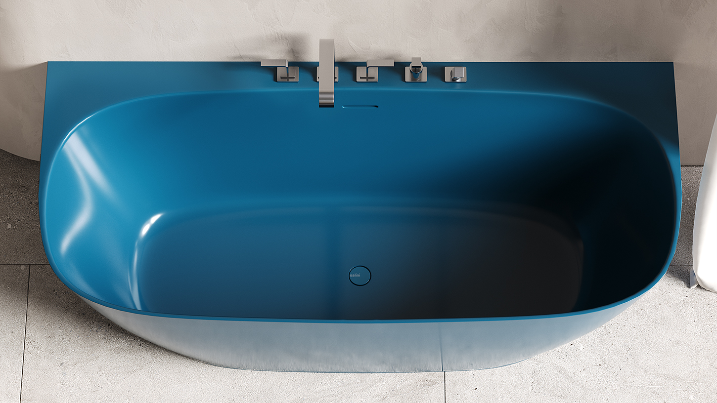 102512GF Salini NEW Sofia Wall Ванна пристенная 170x80 покраска по RAL глянцевая