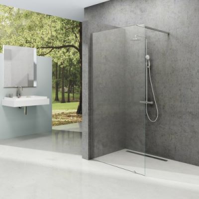 GW9W00300Z1 Неподвижная стенка Ravak ST Walk-In Wall 600 x 2000 черный + транспарент