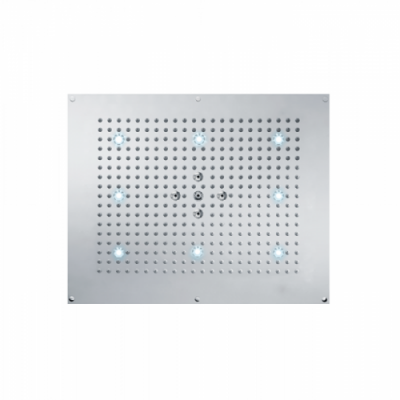 BOSSINI Dream Верхний душ 570 x 470 мм, с 8 LED RGB, 2 режима (дождь, распыление), блок питания/управления, Cromoterapia, цвет: хром H38661.030
