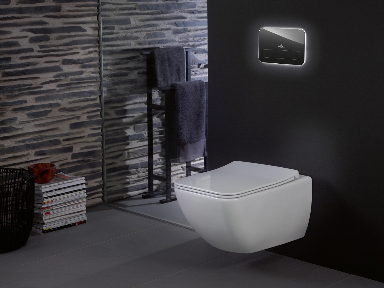 Villeroy&Boch, Venticello Унитаз подвесной 560 мм CeramicPlus, цвет-Stone White 4611R0RW