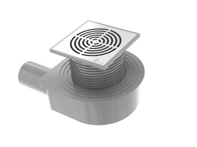 Душевой трап SMART DESIGN 15x15 cm, нерж.сталь хром 984-15-CR