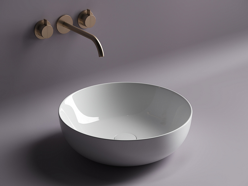 Умывальник чаша накладная круглая Ceramica Nova Element d420 см
