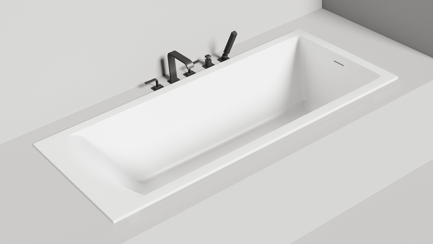 Salini CASCATA KIT Ванна встраиваемая 170x70, белая глянцевая