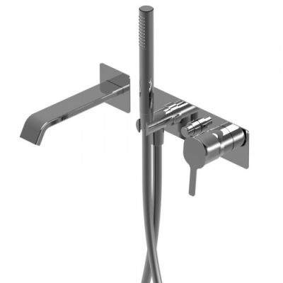 Смеситель для ванны Ritmonio Taormina PR35EN101CRL+PR35MC101CRL хром