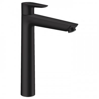 Hansgrohe Talis E Смеситель для раковины 240, на 1 отв, без донного клапана, излив 18.3см, h23.4см, цвет: черный матовый 71717670