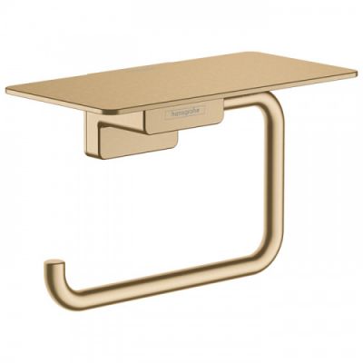 Hansgrohe AddStoris Держатель т/б с полкой, цвет: шлифованная бронза 41772140
