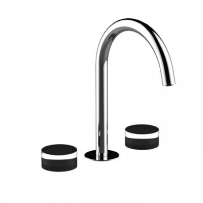 Fantini Nice Смеситель для раковины, 3 отв., излив 18.3см, цвет: хром 65 02 S104SW