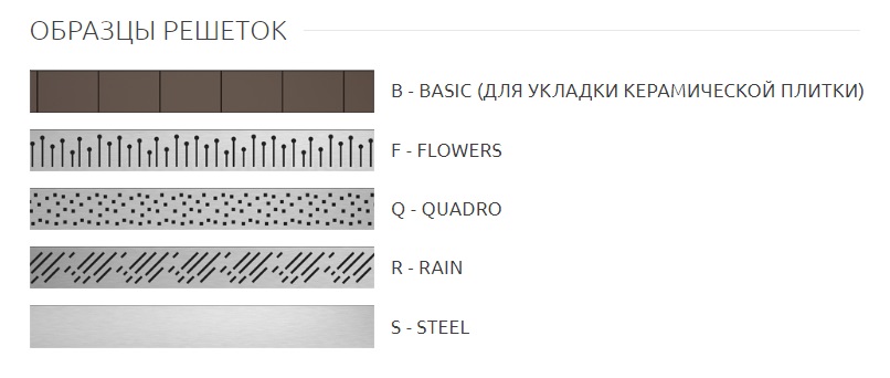 Линейный душевой трап 850 см. RADAWAY с декоративной решёткой Steel