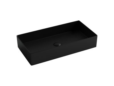 CN6071MB Ceramica Nova Раковина накладная прямоугольная 701x361x130, цвет черный матовый